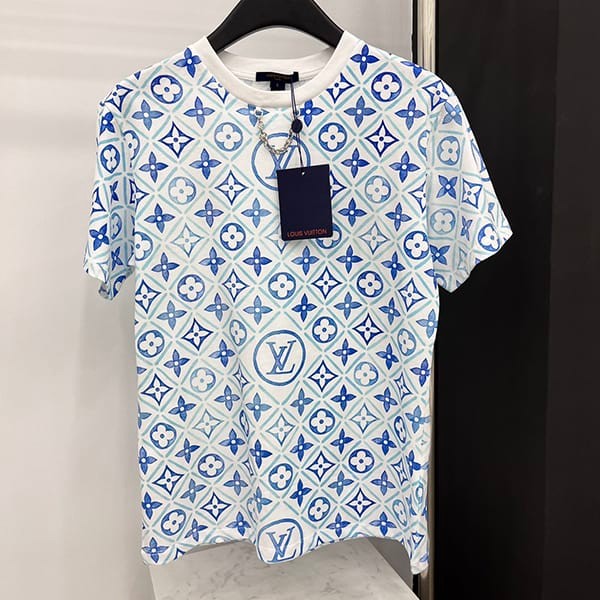送料込ルイヴィトン モノグラム コットン半袖 Tシャツ コピー 2色 vum14439